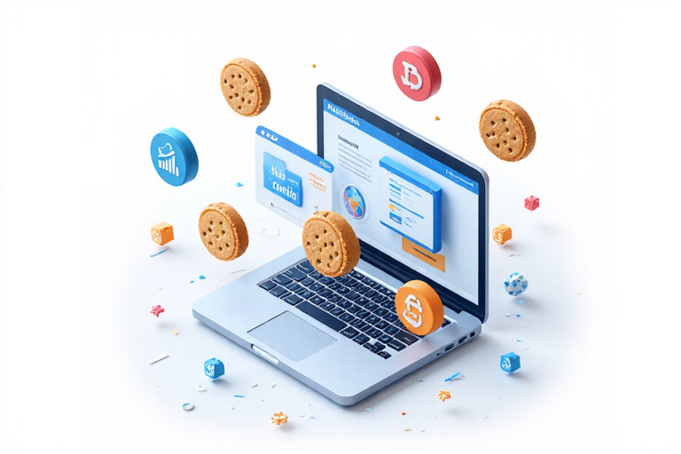 Illustration showing different types of cookies and tracking technologies
